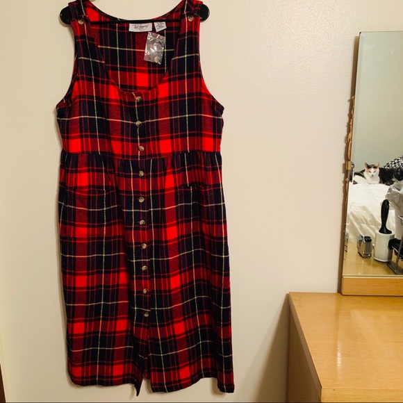 Two-Twenty Collection Dresses & Skirts - Plaid Flannel Maxi Dress M L XL 1X Plus Pockets